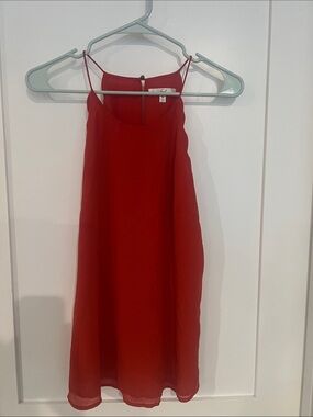 Simple Rust top with Spaghetti Straps